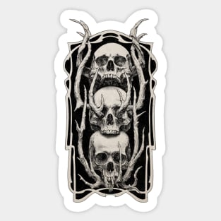 No Evil Skulls Sticker